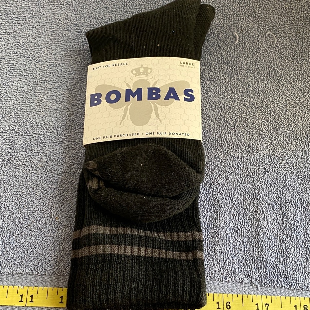 Bombas Men's Dark Gray Casual Socks NWT